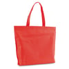 Red Non-woven thermo sealed bag with 55 cm handles