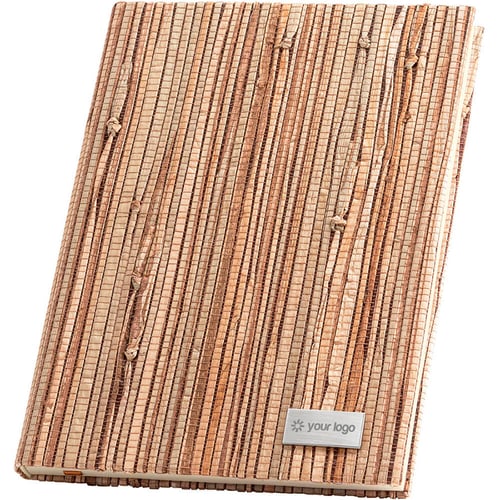Libreta A5 en paja Renalia. regalos promocionales