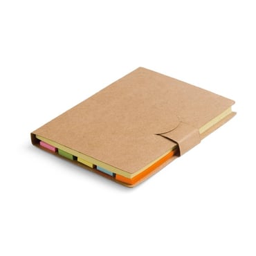 Notepad with recycled cardboard cover