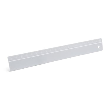 20 cm plastic ruler with embossed scale