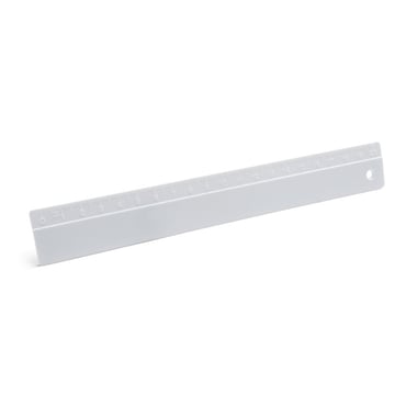 25 cm plastic ruler with embossed scale