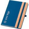 Blue A5 cork notebook ivory paper Sinar