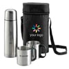 Silber Set Thermoskanne und Tassen