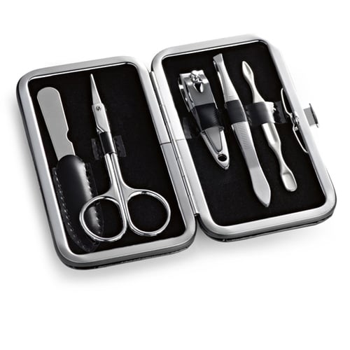 Set de manicura en estuche de PU. regalos promocionales