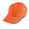 Gorra de béisbol en TC naranja