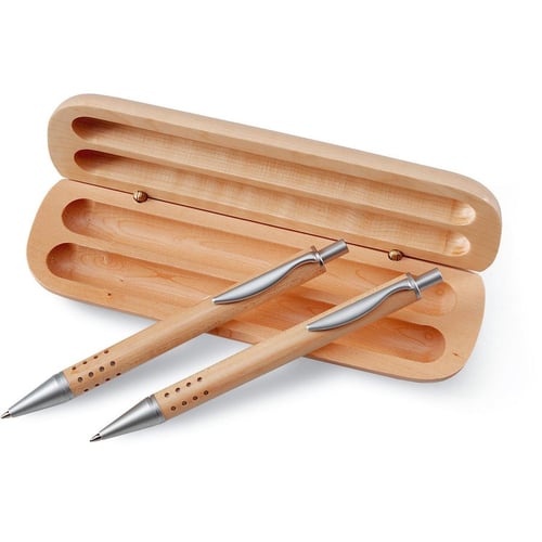 Set de boligrafoy lápiz Démoin. regalos promocionales