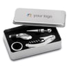 Set de accesorios de vino Winory plata