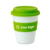 Green PP tumbler with silicone lid