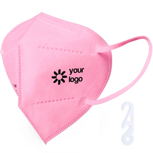 Rosa FFP2 Maske. regalos promocionales