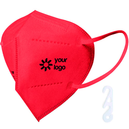 Rote FFP2 Maske. regalos promocionales