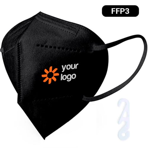 Máscara FFP3 preta. regalos promocionales