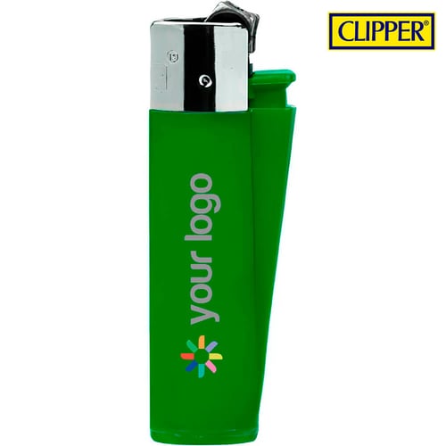 mechero clipper verde regulable con publicidad. - Buy Other